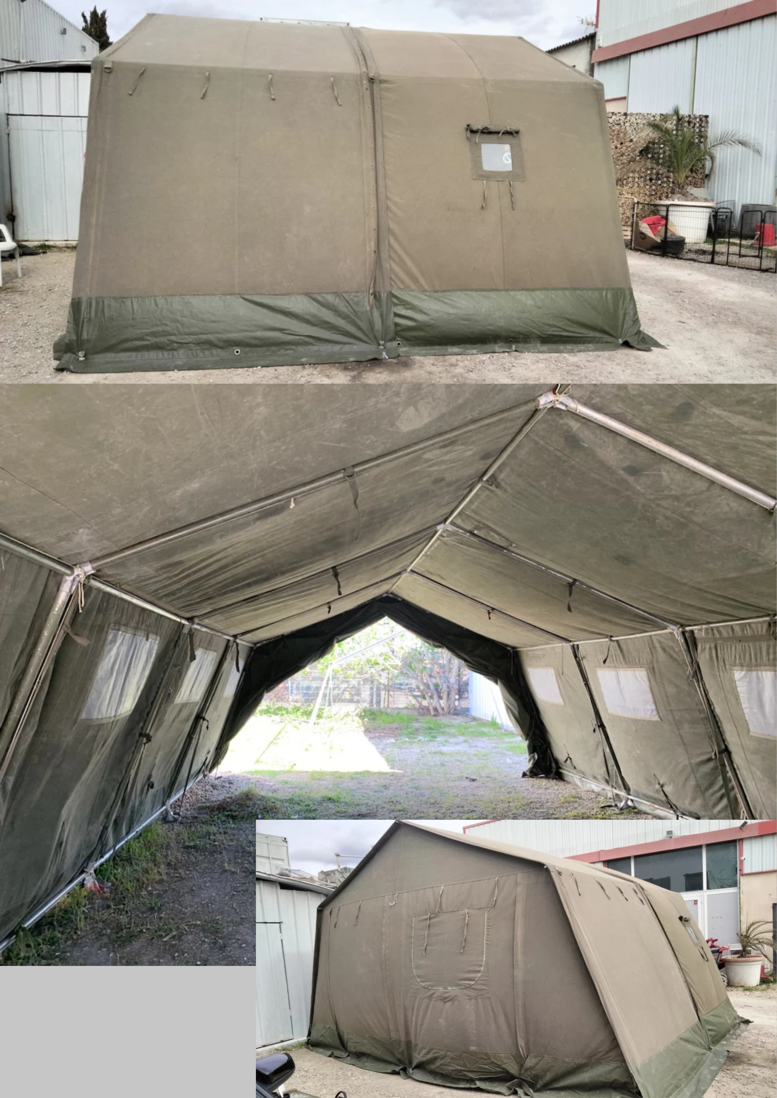 Tentes militaires d'origine