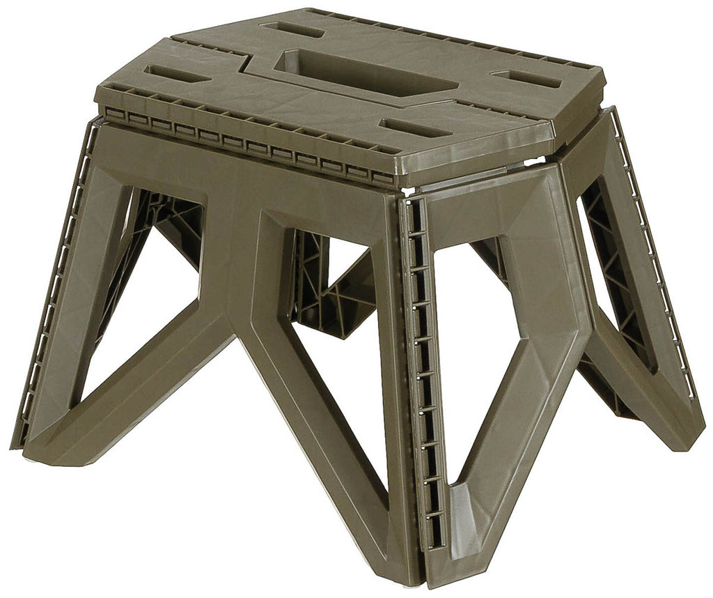 Tabouret de camping, pliable, hauteur ca. 24 cm, olive