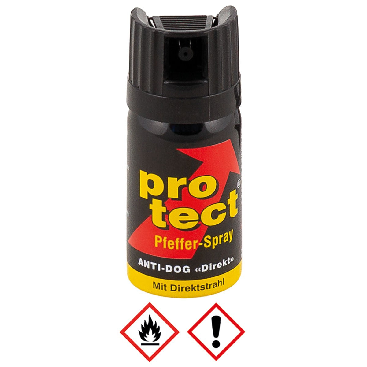 aerosol de defense poivre, direct, 40 ml (VENTE SEULEM. DANS l'UE)