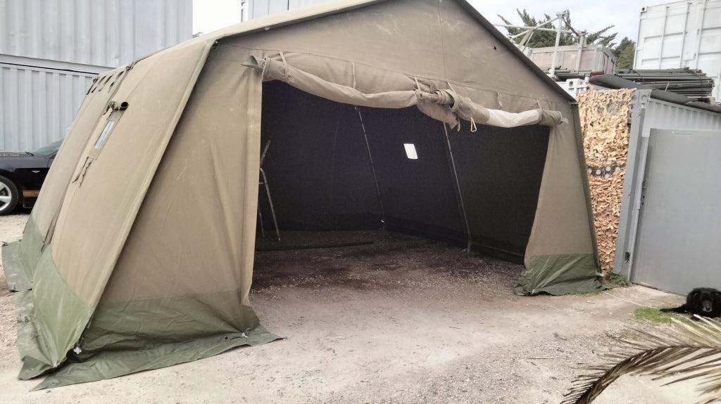 Tente militaire Modulaire F1 d'occasion 5M60x8M24