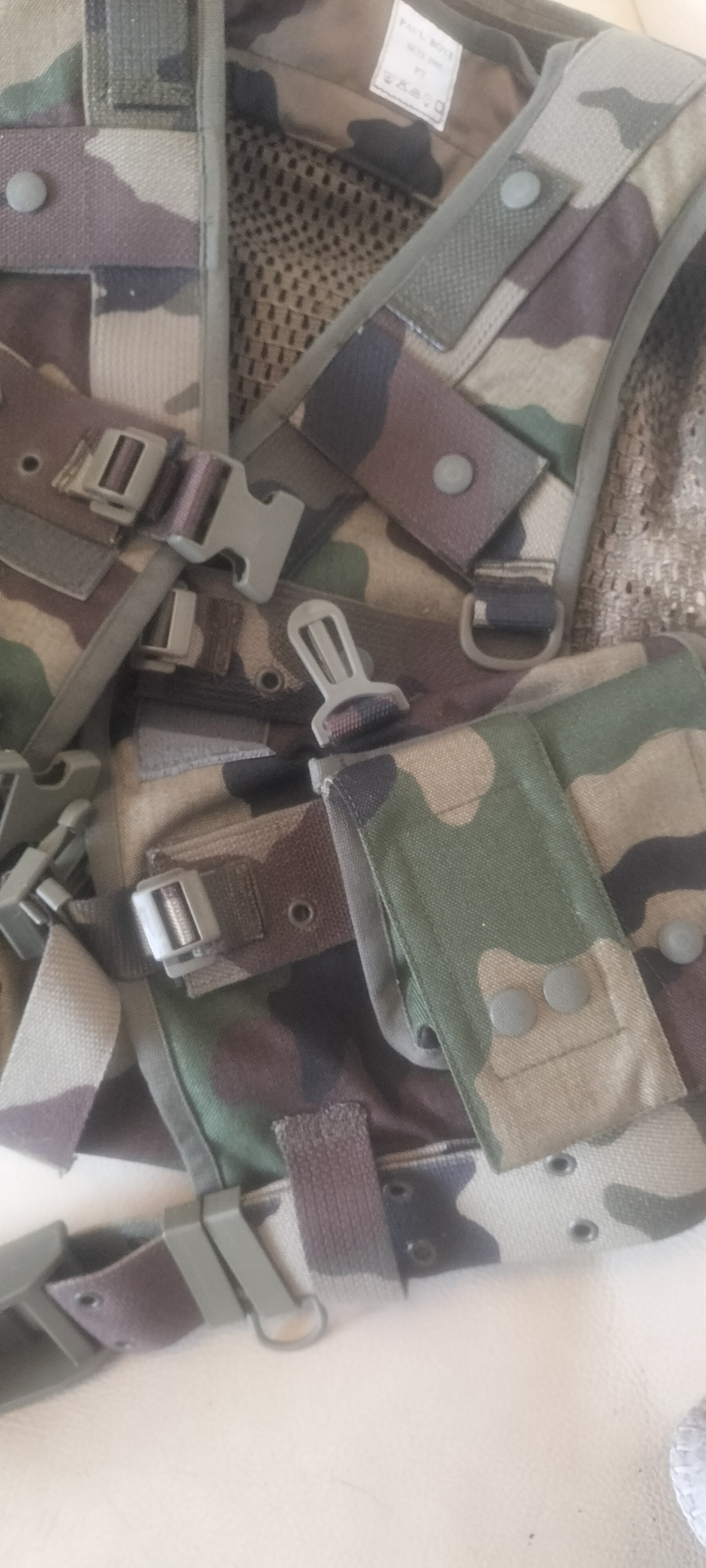 Gilet par balle sans plaques.
