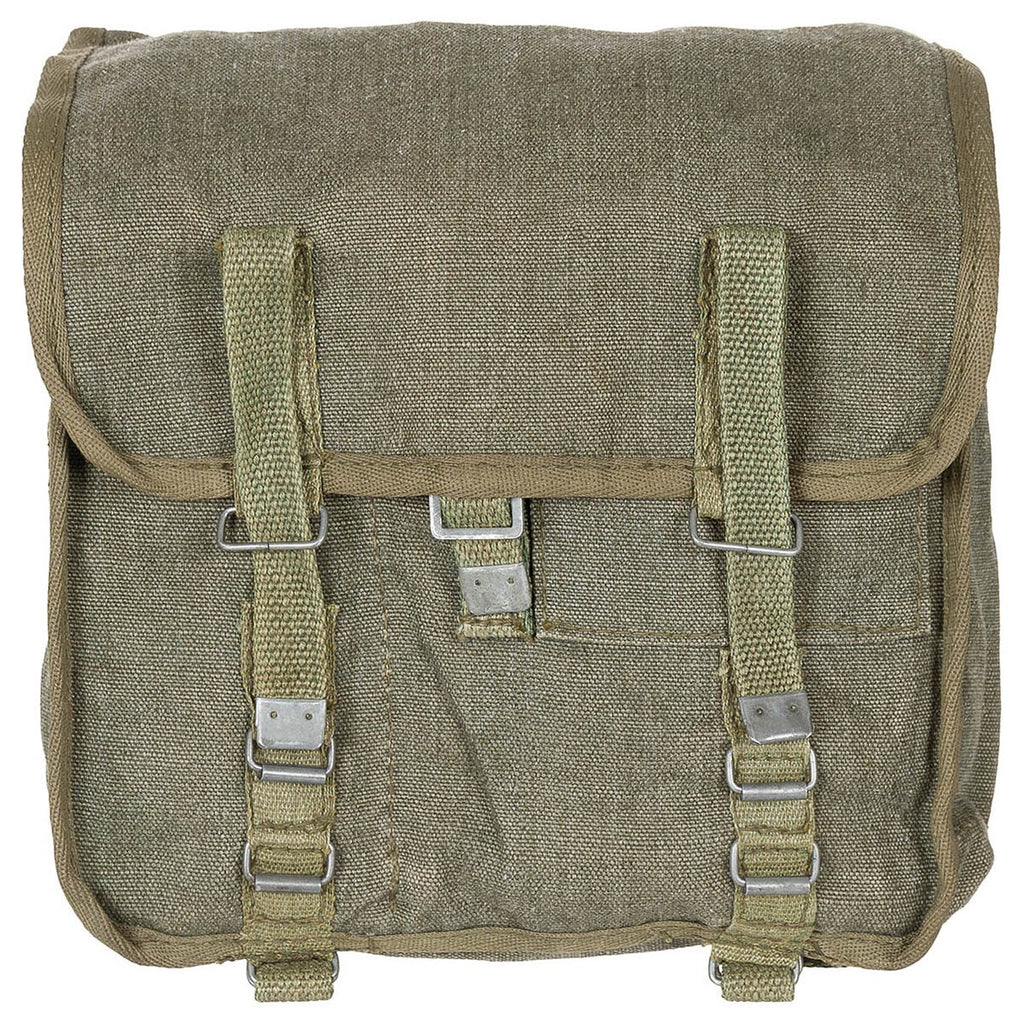 Polish bread bag, olive, with shoulder strap, new.