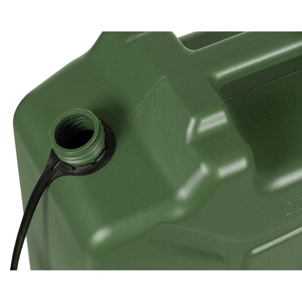 Fuel can, olive jerrycan,
20 l, plastic
