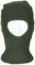 Cagoule, Balaclava, 1 trou, olive