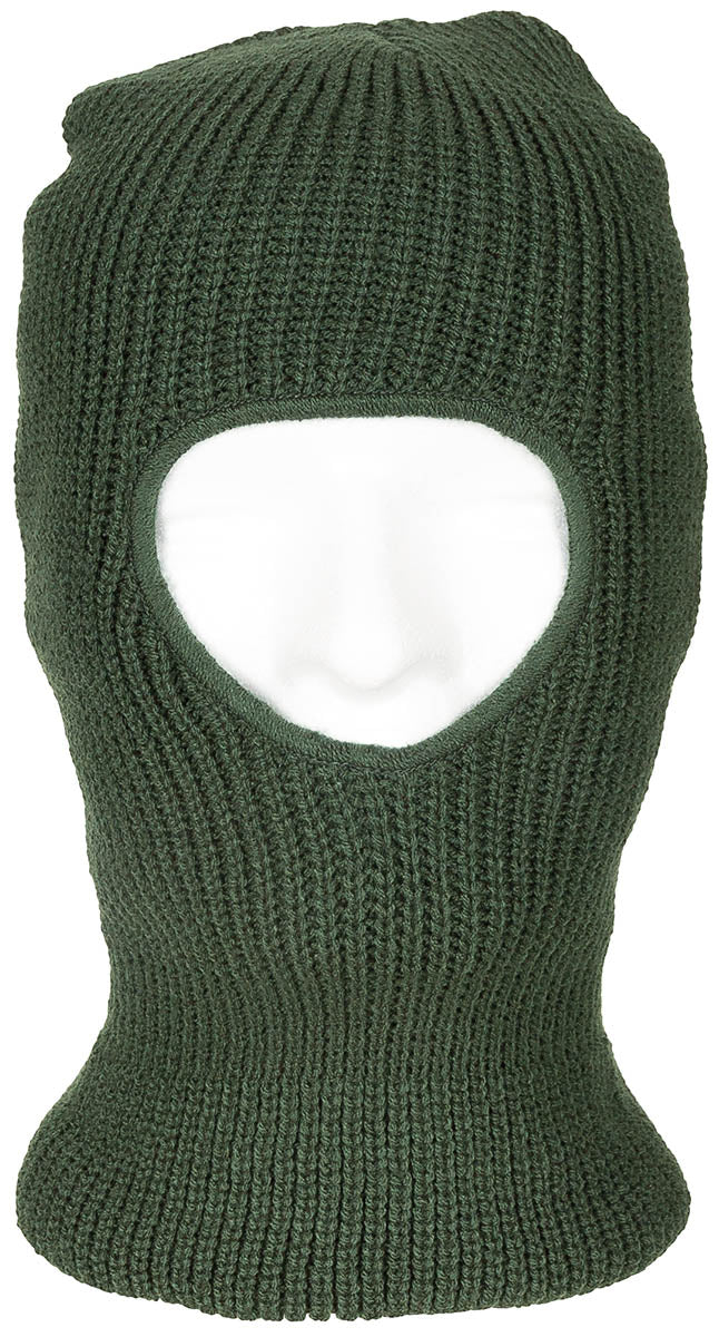 Cagoule, Balaclava, 1 trou, olive