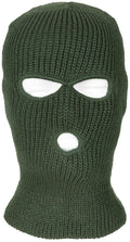 Cagoule, Balaclava, 3 trous, Acrylique, olive