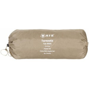 Camouflage netting, 2 x 3 m, "Basic", coyote color