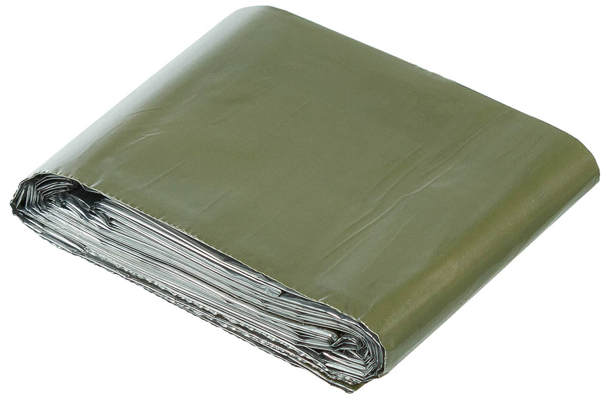 Couverture d'Urgence, argenteé et olive