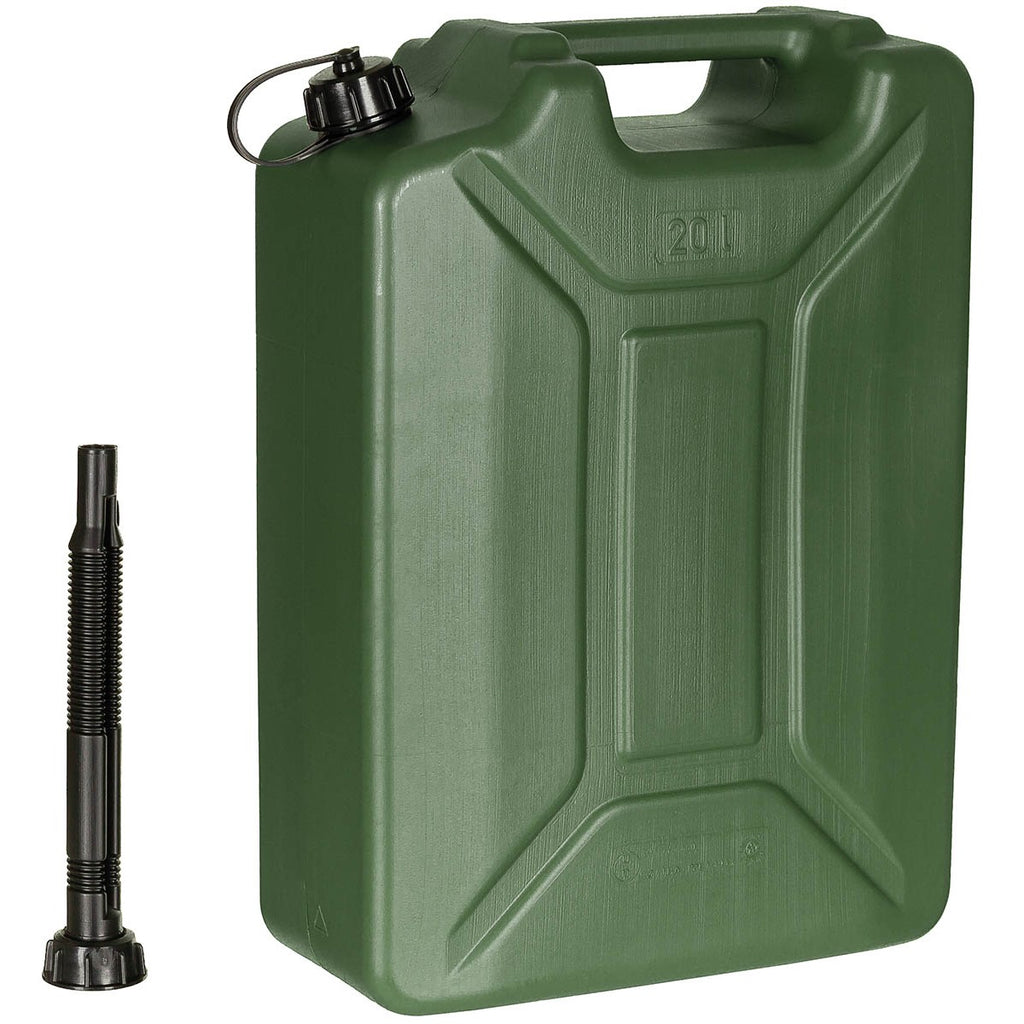 Fuel can, olive jerrycan,
20 l, plastic