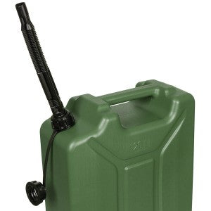 Fuel can, olive jerrycan,
20 l, plastic